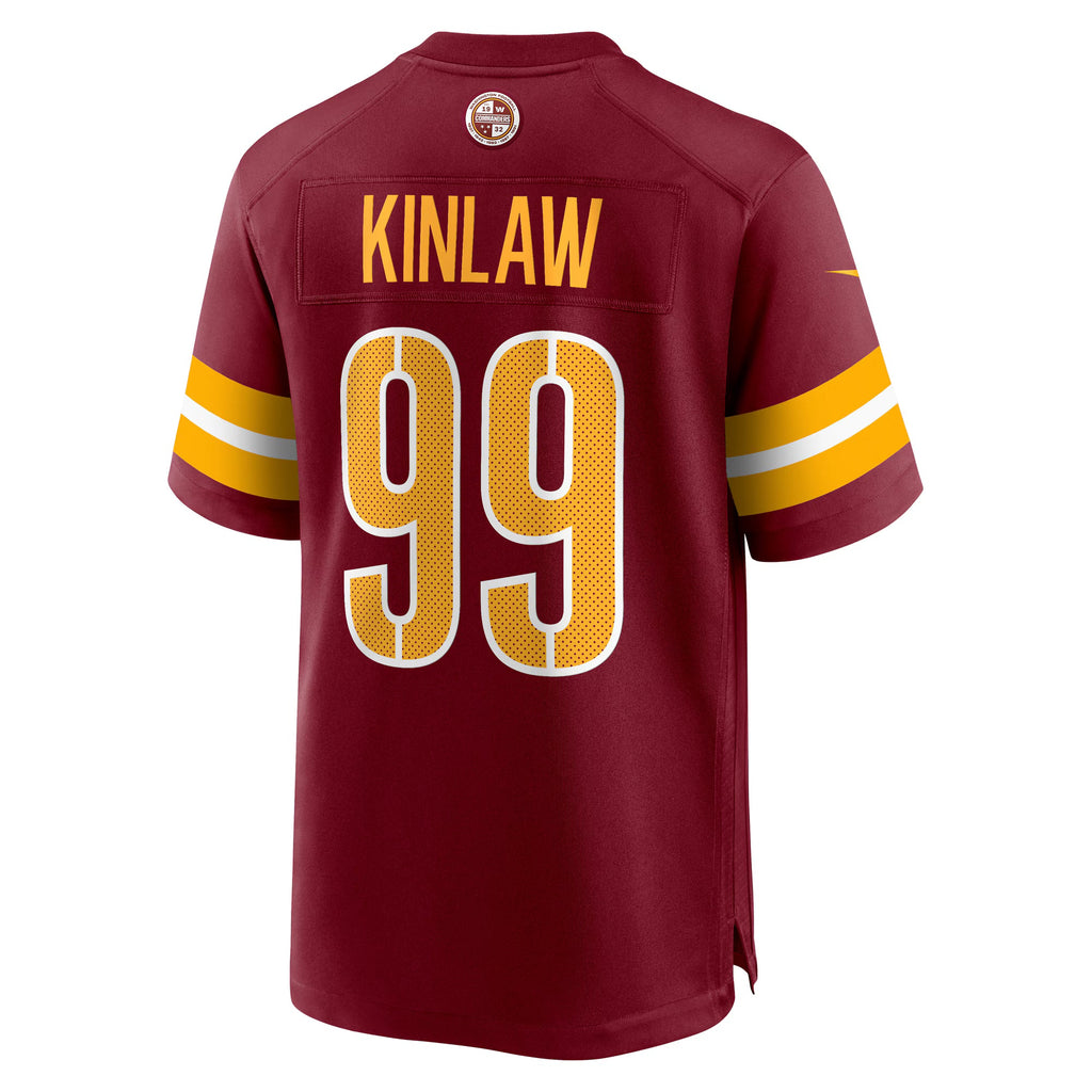 Washington Commanders Javon Kinlaw Burgundy Team Game Jersey