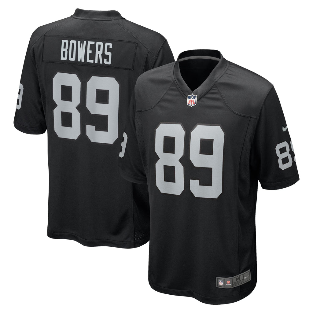 Las Vegas Raiders Brock Bowers Black Player Game Jersey