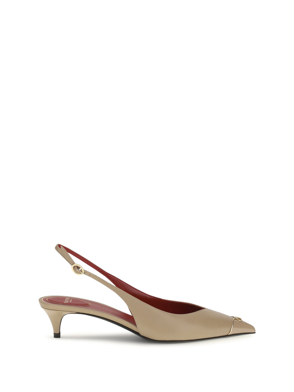 Valentino Garavani Women Vlogo Signature Kitten-Heel Slingback Pumps