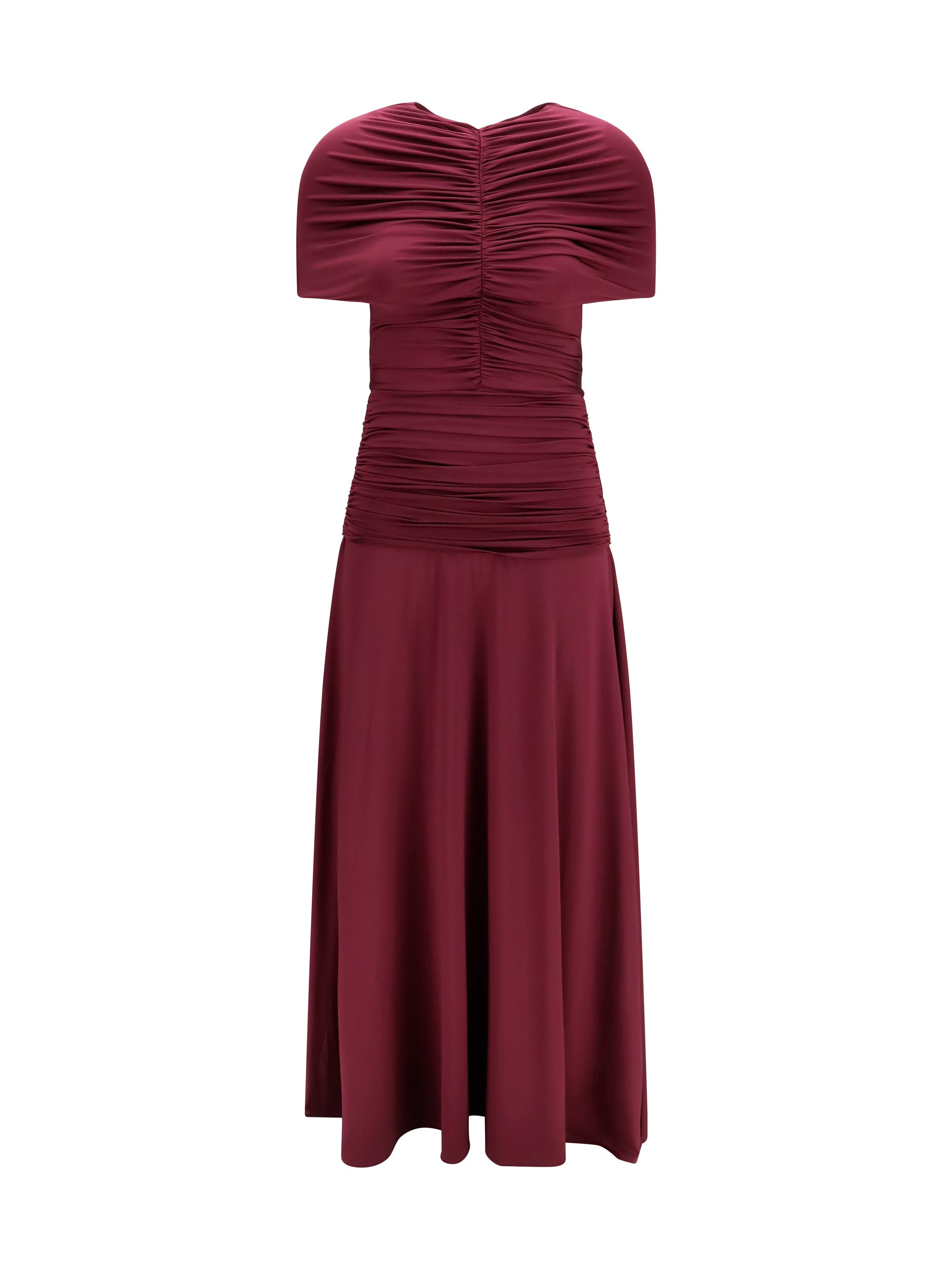 Self-Portrait Women Ruched Midi Dress In Jersey