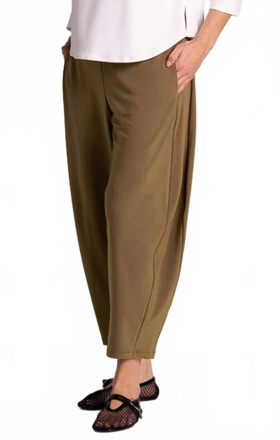 Narrow Barrel Pant In Tapenade