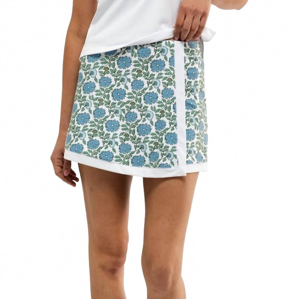 Birdie Skort In Sea Salt Floral