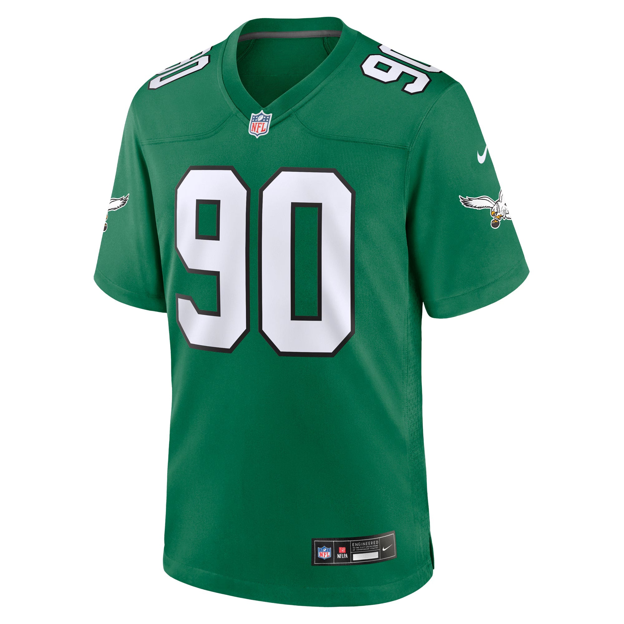 Philadelphia Eagles Jordan Davis Kelly Green Alternate Game Jersey