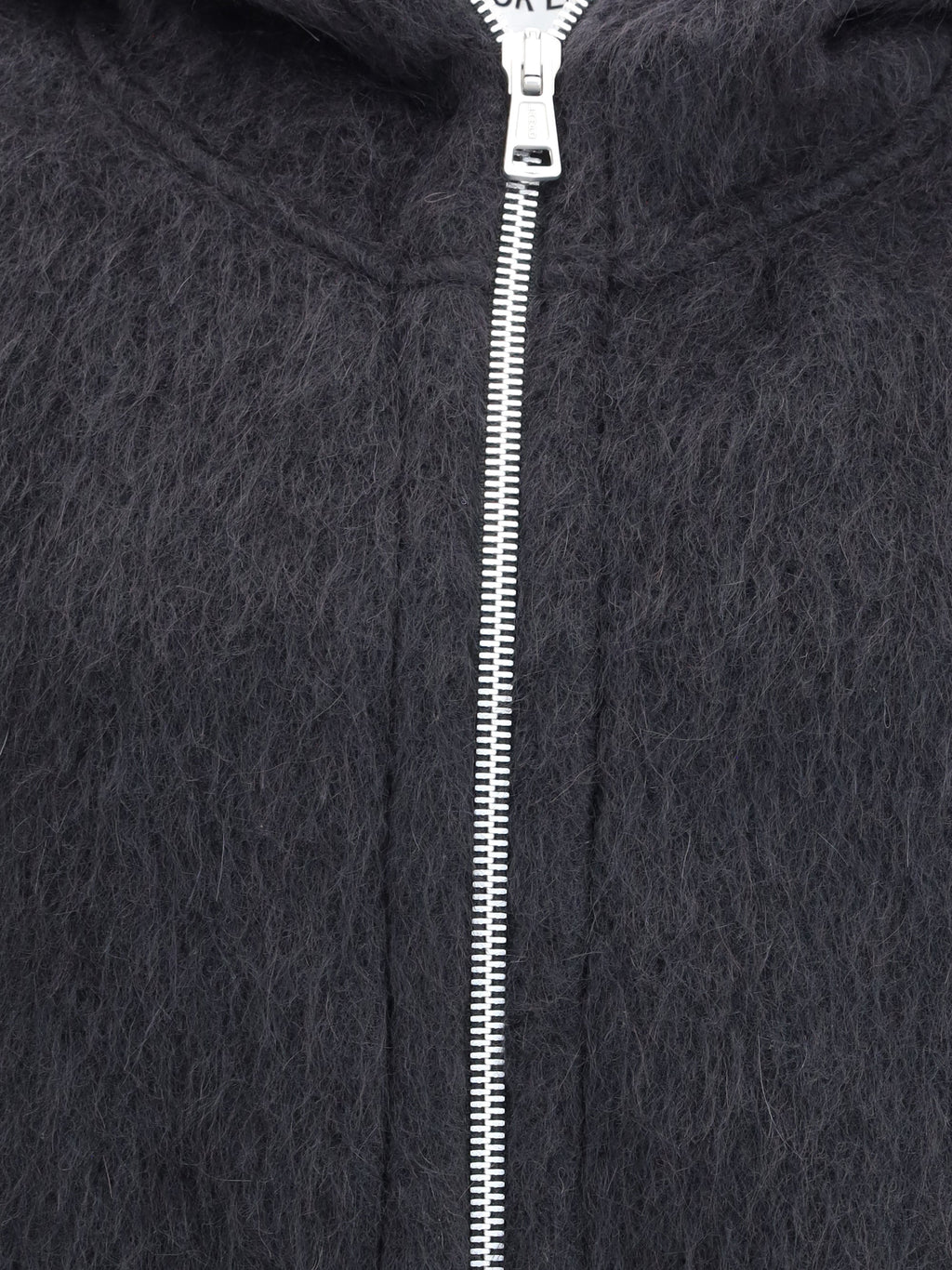 Our Legacy Men Zip Sweater Furry Effect Design