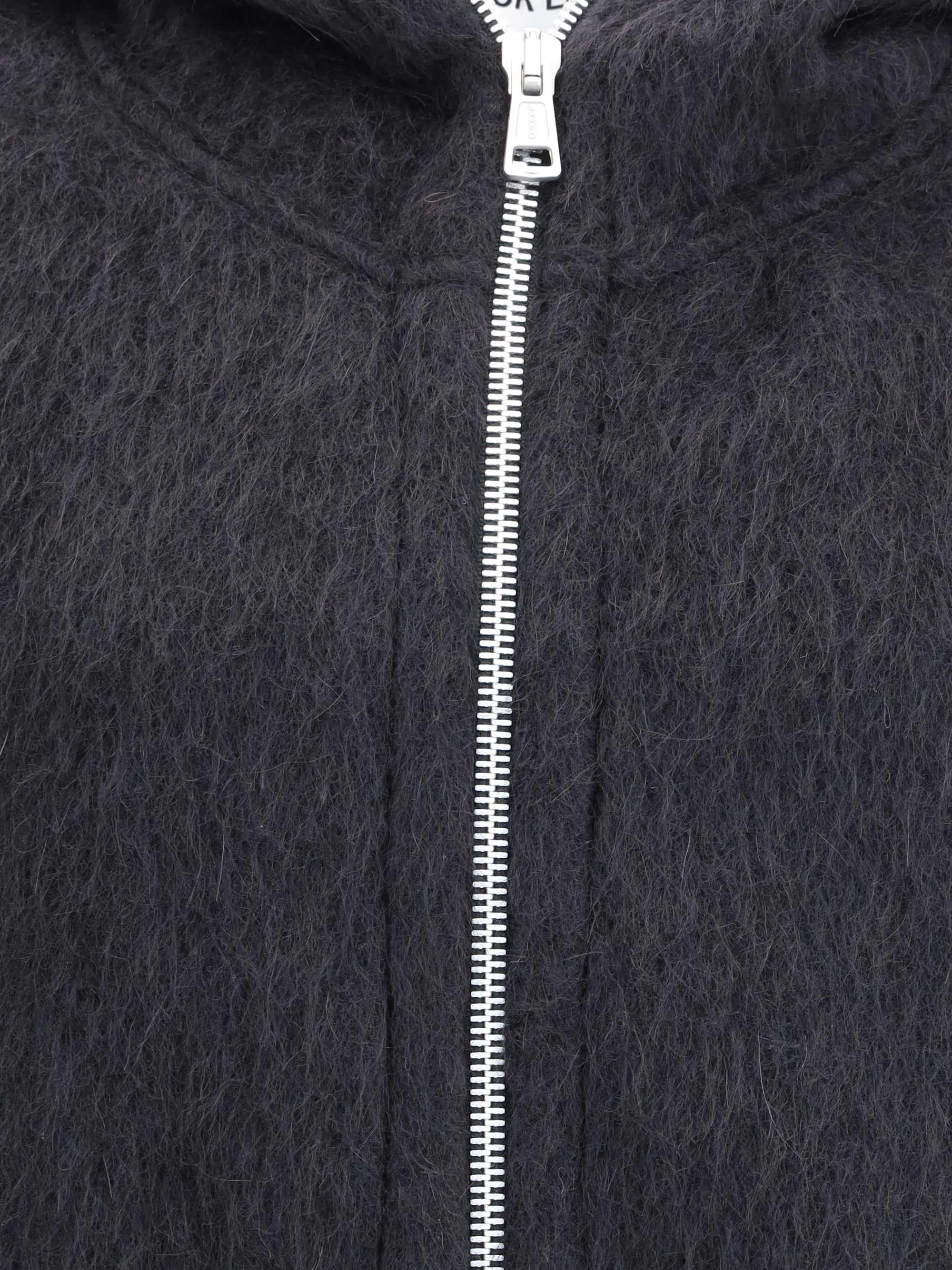 Our Legacy Men Zip Sweater Furry Effect Design