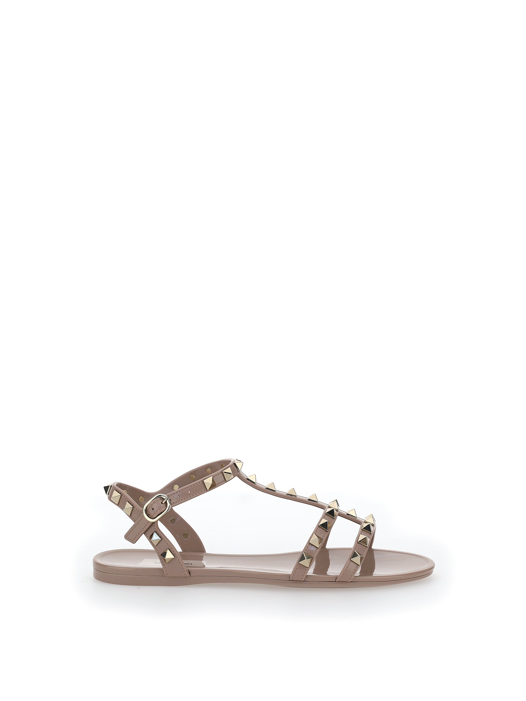 Valentino Garavani Women Rubber Rockstud Sandals