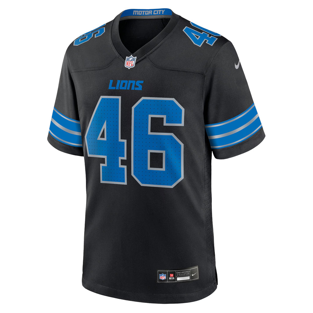 Detroit Lions Jack Campbell Black 2nd Alternate Game Jersey