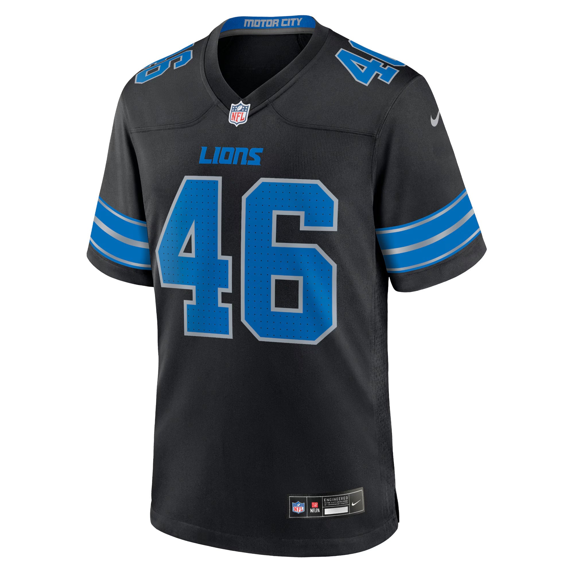 Detroit Lions Jack Campbell Black 2nd Alternate Game Jersey