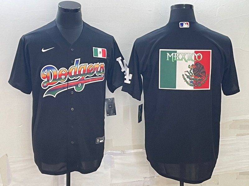 Men's Los Angeles Dodgers Black Alternate Replica Team jersey