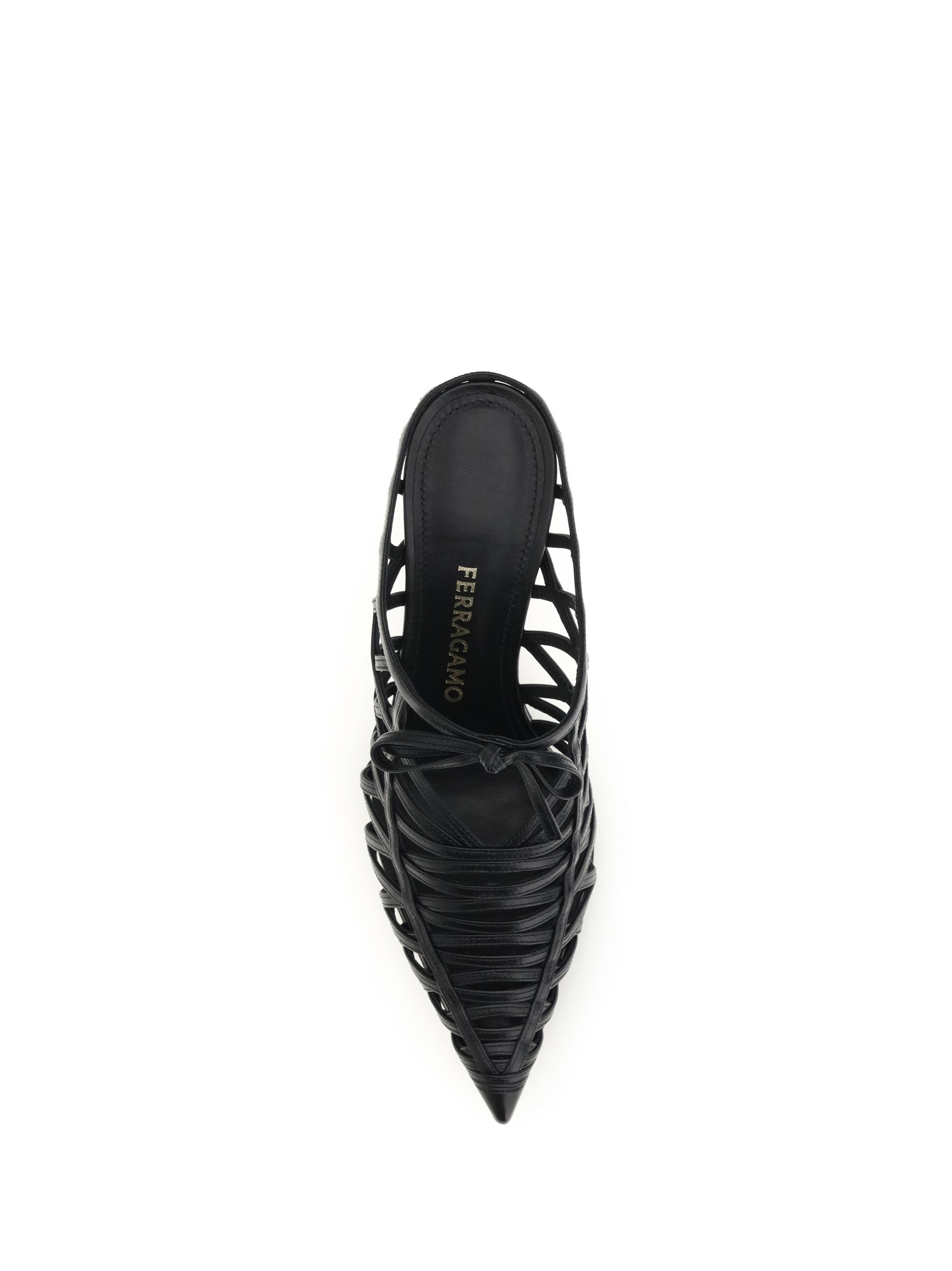Ferragamo Women S Sculpted Heel Mules