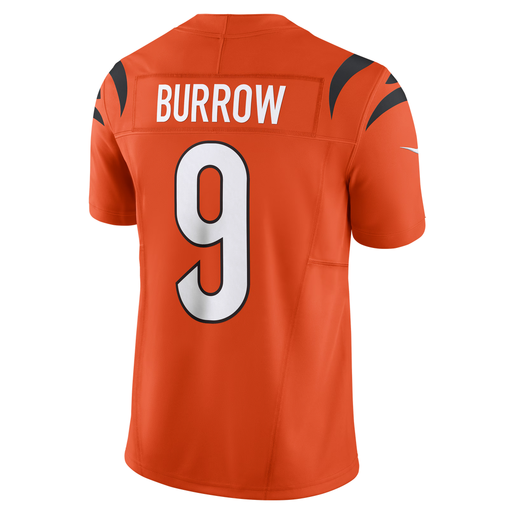 Cincinnati Bengals Joe Burrow Orange Vapor F.U.S.E. Limited Jersey