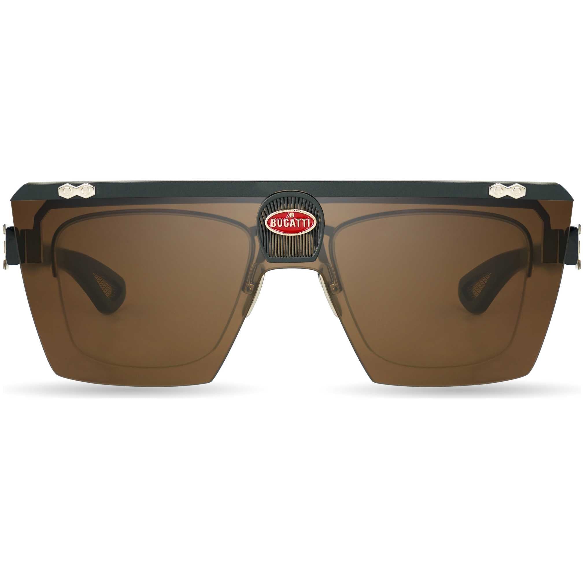 Bugatti Men's 42 mm Black Sunglasses