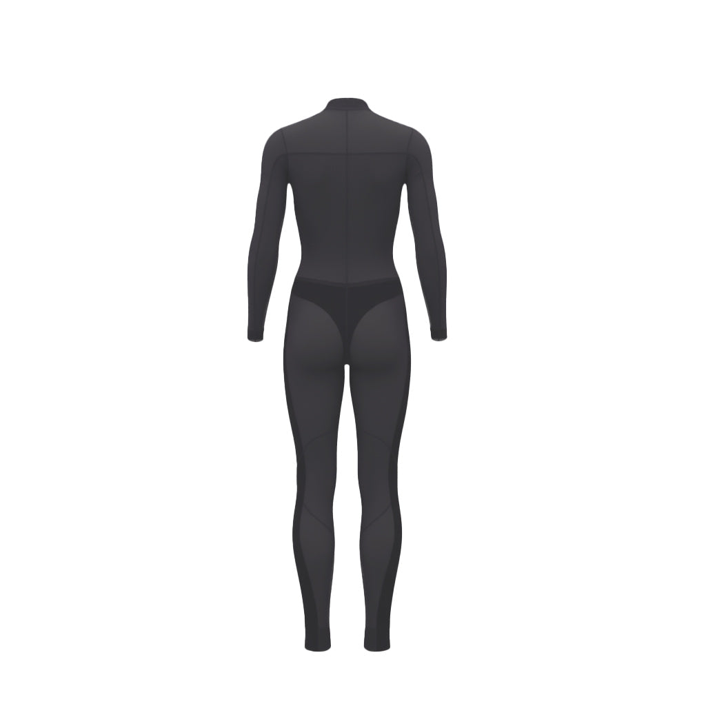 MUGLER X WOLFORD BLACK SHEER CATSUIT - SIZE S