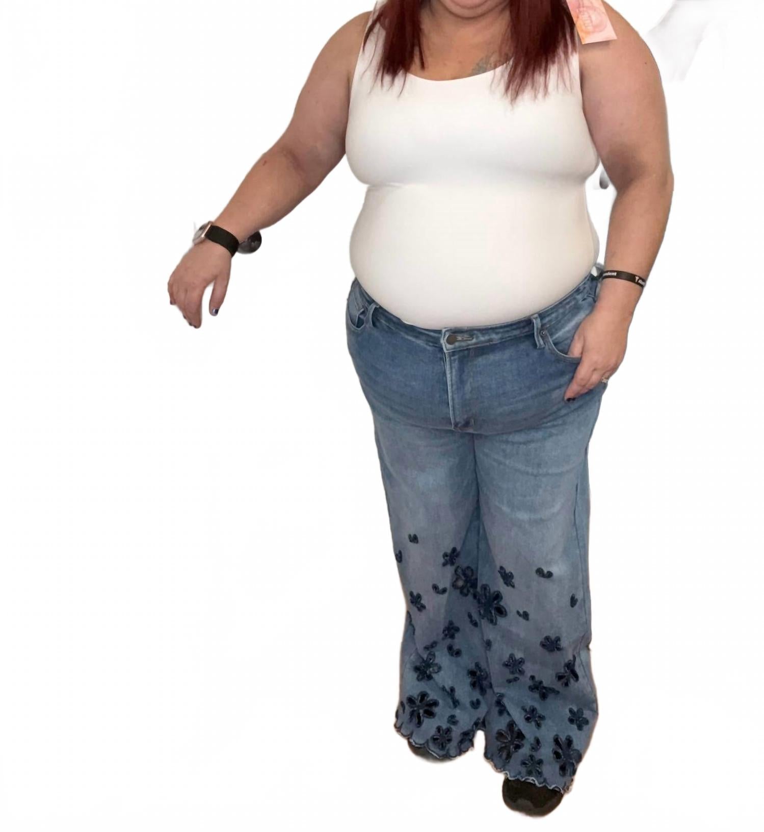 Wallflower Cutout Denim Jeans In Blue