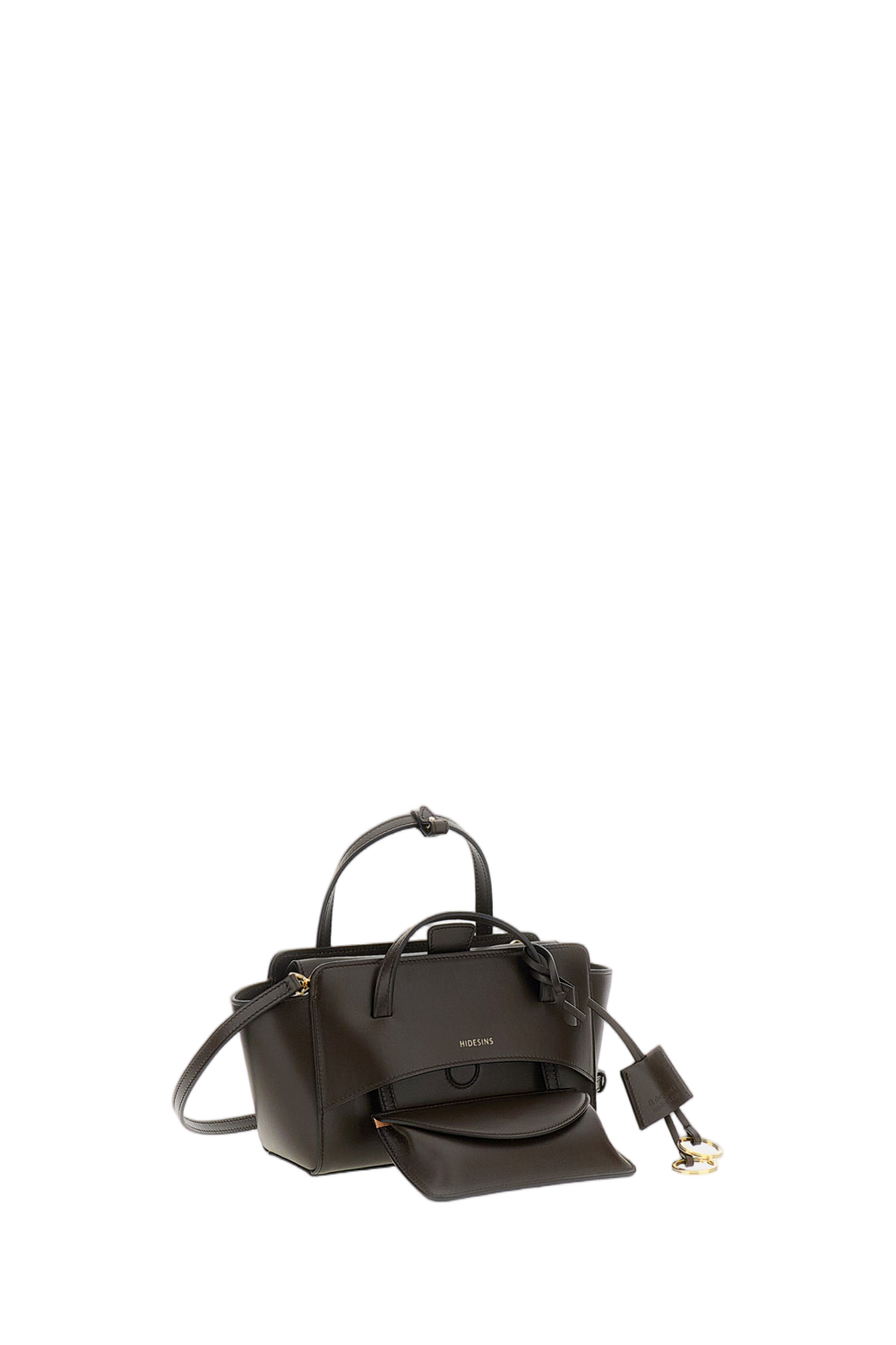 Brown Flap S Leather Crossbody Bag