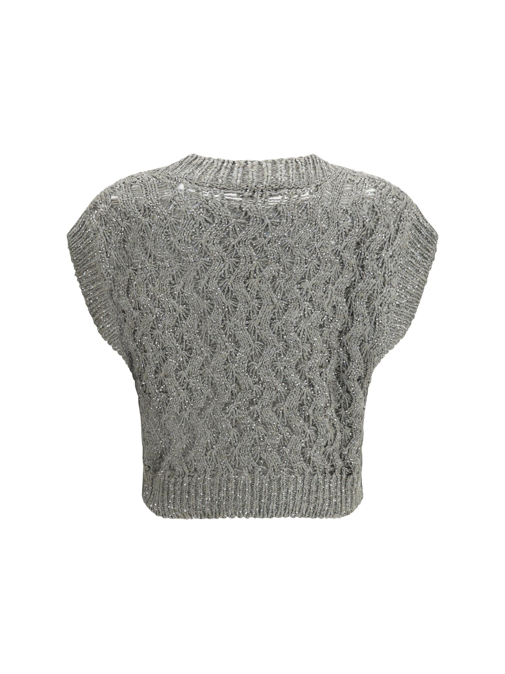 Brunello Cucinelli Women Silk Blend Sequined Vest