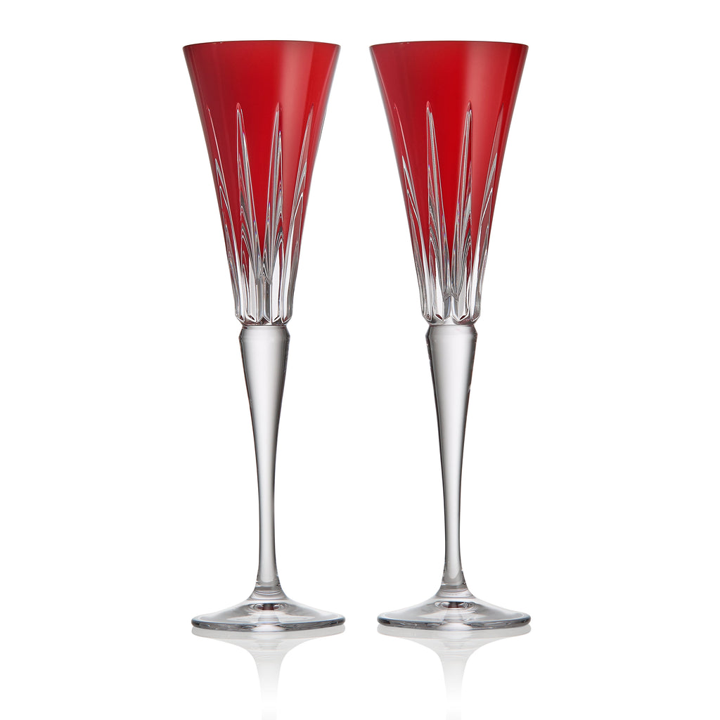 New Year Flutes Firework, Set of 2, Red