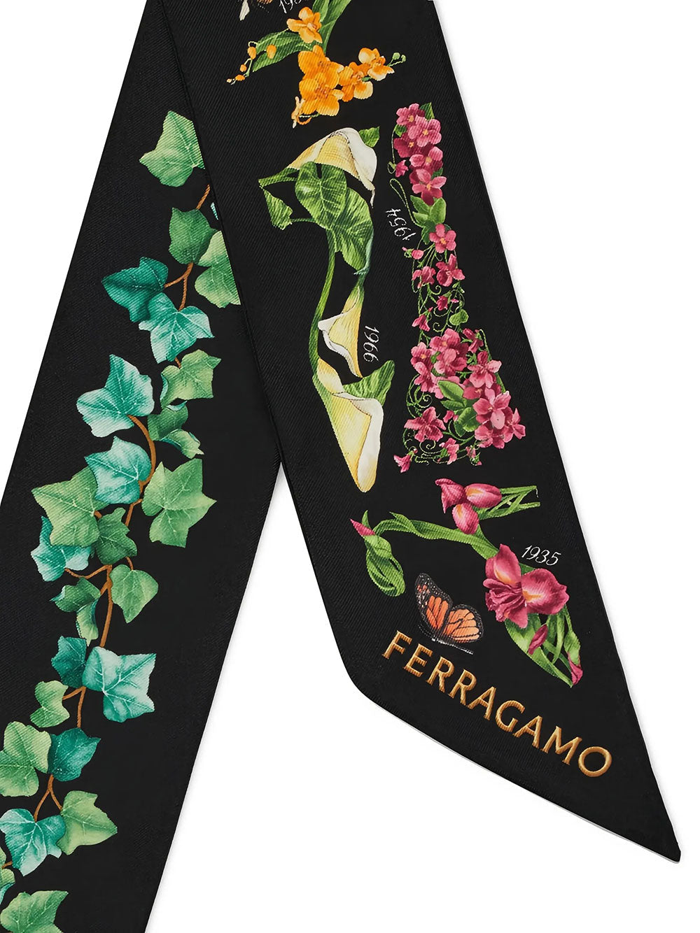 Ferragamo Women Eden Shoes Print Silk Mini Bandeau