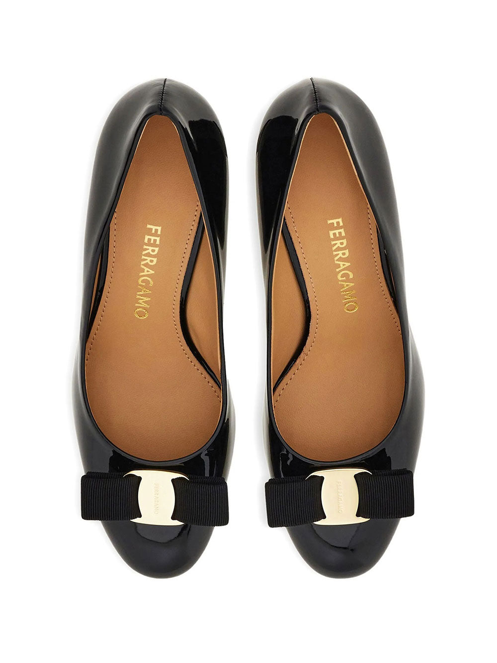 Ferragamo Women Carla 70 Naplak Vara Bow Pump