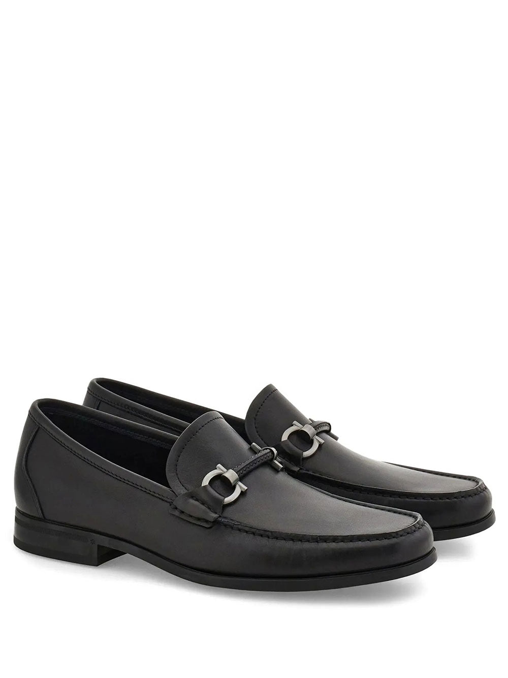 Ferragamo Men Supreme Gancini Ornament Loafers