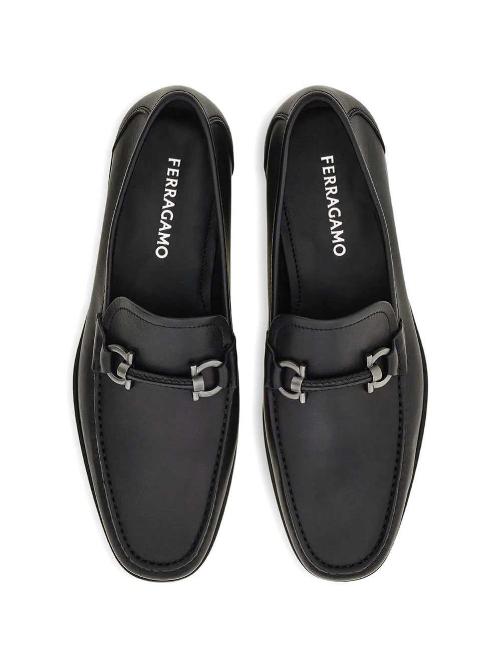 Ferragamo Men Supreme Gancini Ornament Loafers