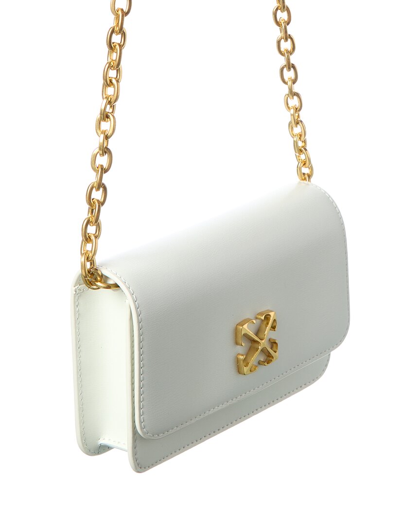 Off-White Jitney Leather Wallet On Chain