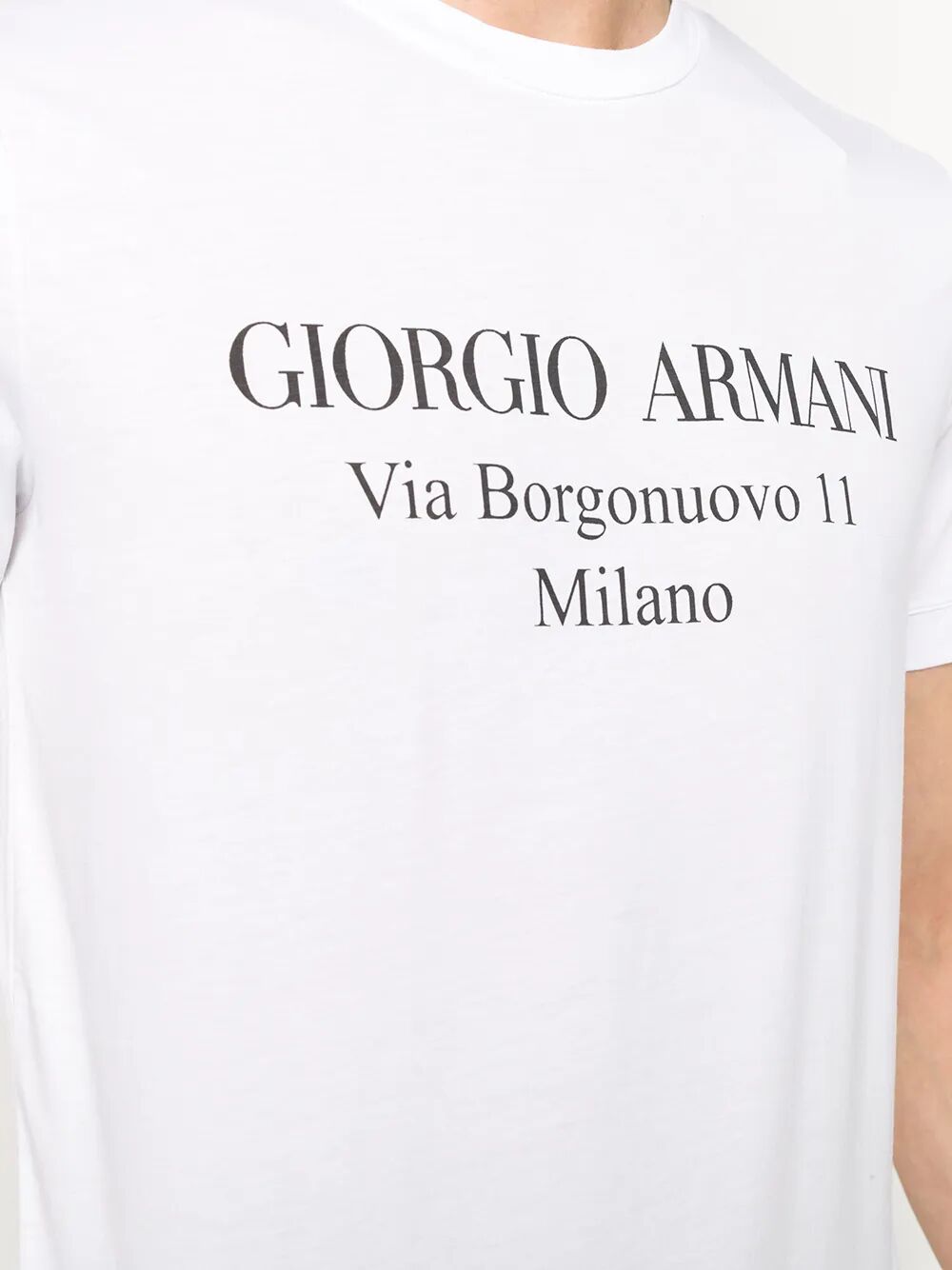 Giorgio Armani Men Borgonuovo 11 Cotton Jersey T-Shirt
