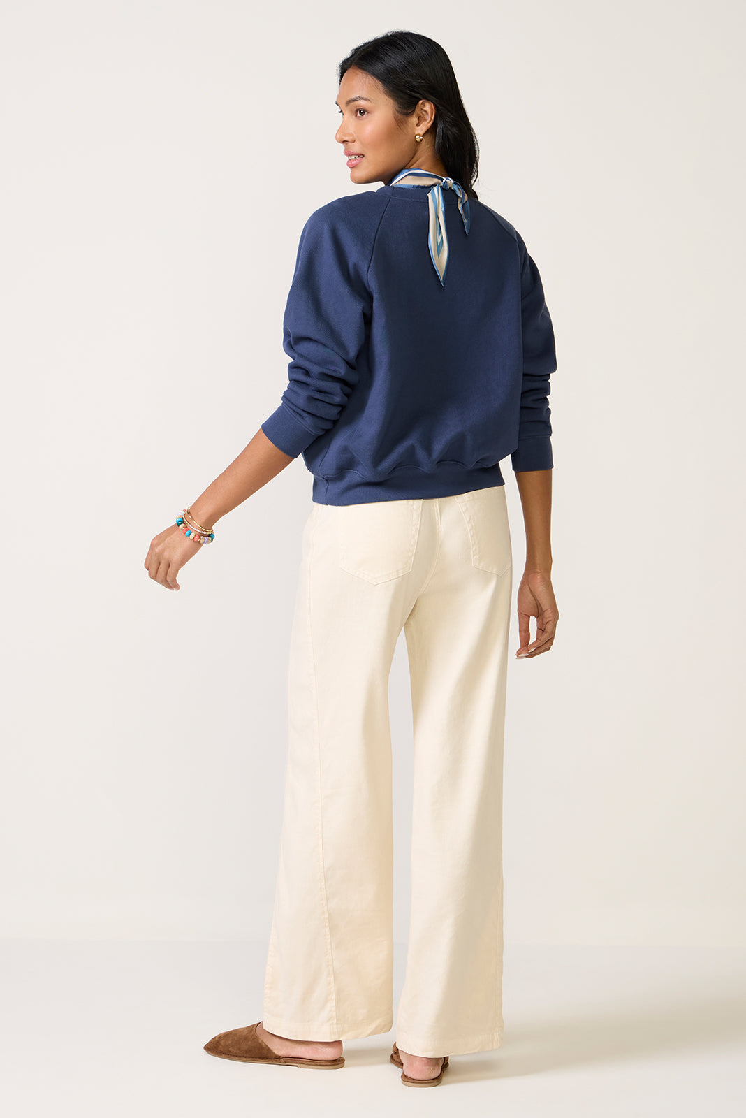 Women's Joelle Stretch Linen Trouser with Tie Waist Pants