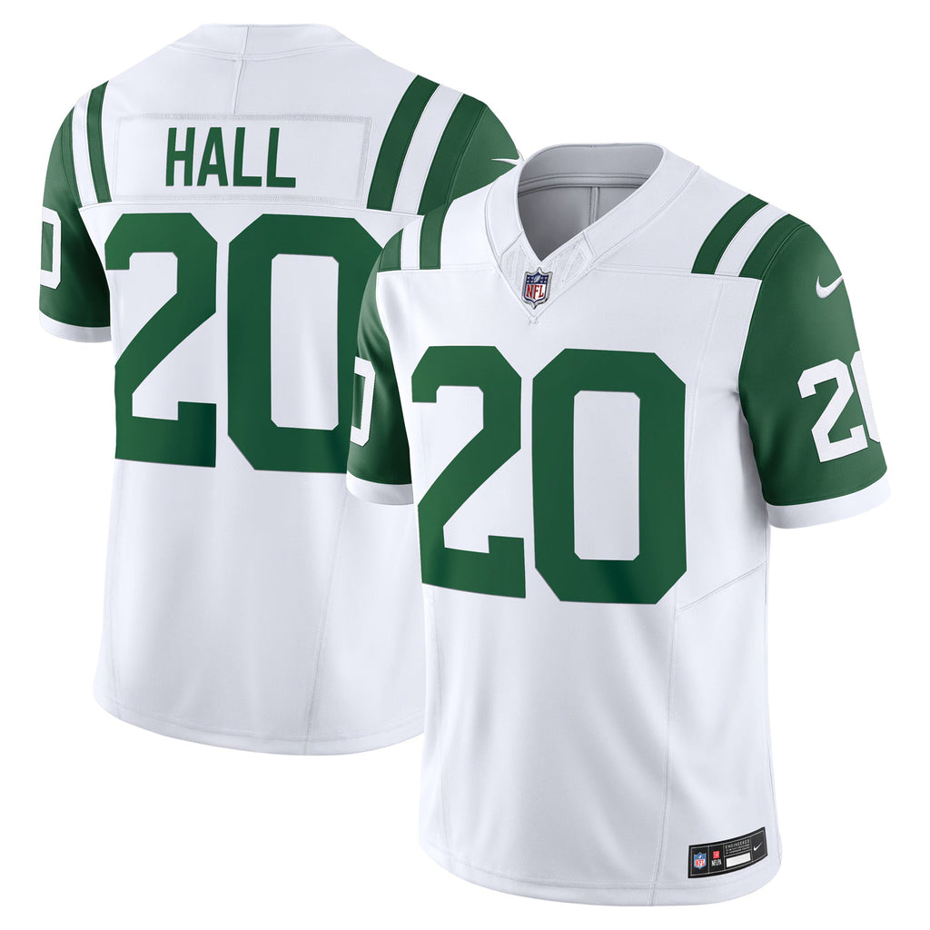 New York Jets Breece Hall White Classic Alternate Vapor F.U.S.E. Limited Jersey