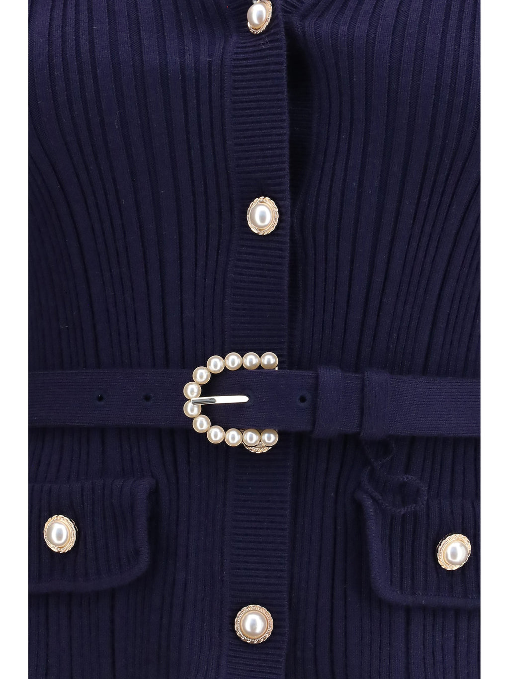 Self-Portrait Women Ribbed Cardigan