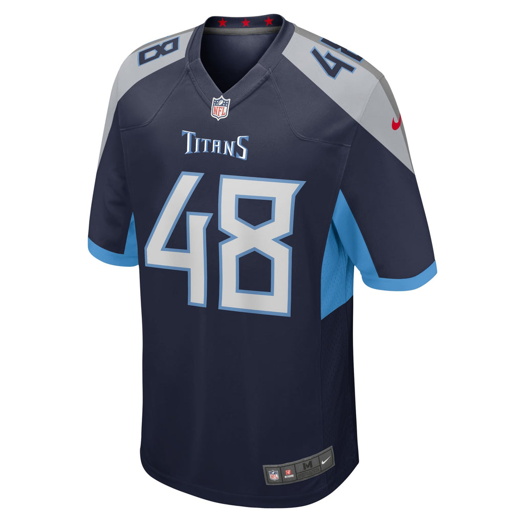 Tennessee Titans Beau Brinkley Navy Game Jersey