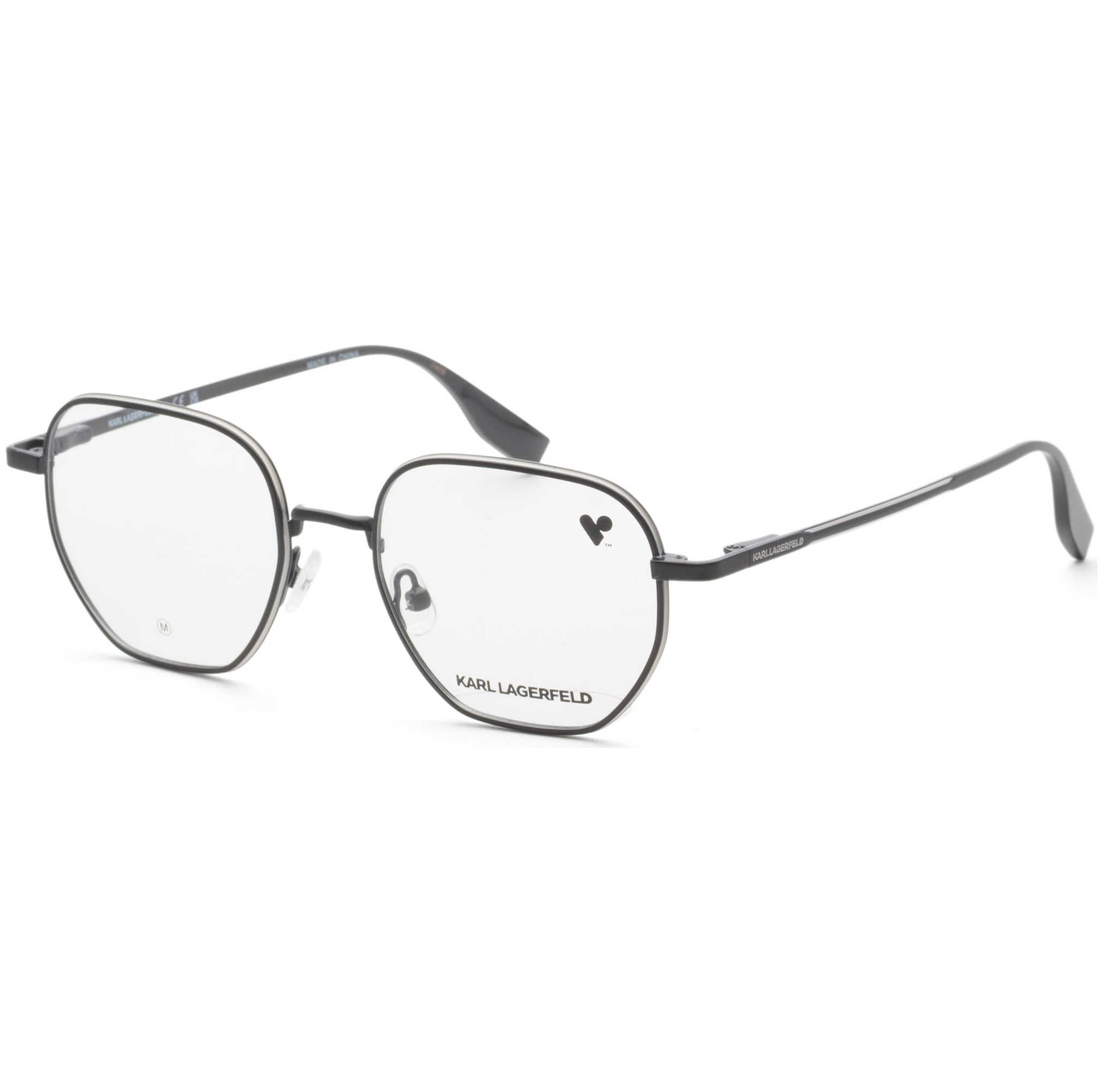 Karl Lagerfeld Men's 50 mm Black Opticals