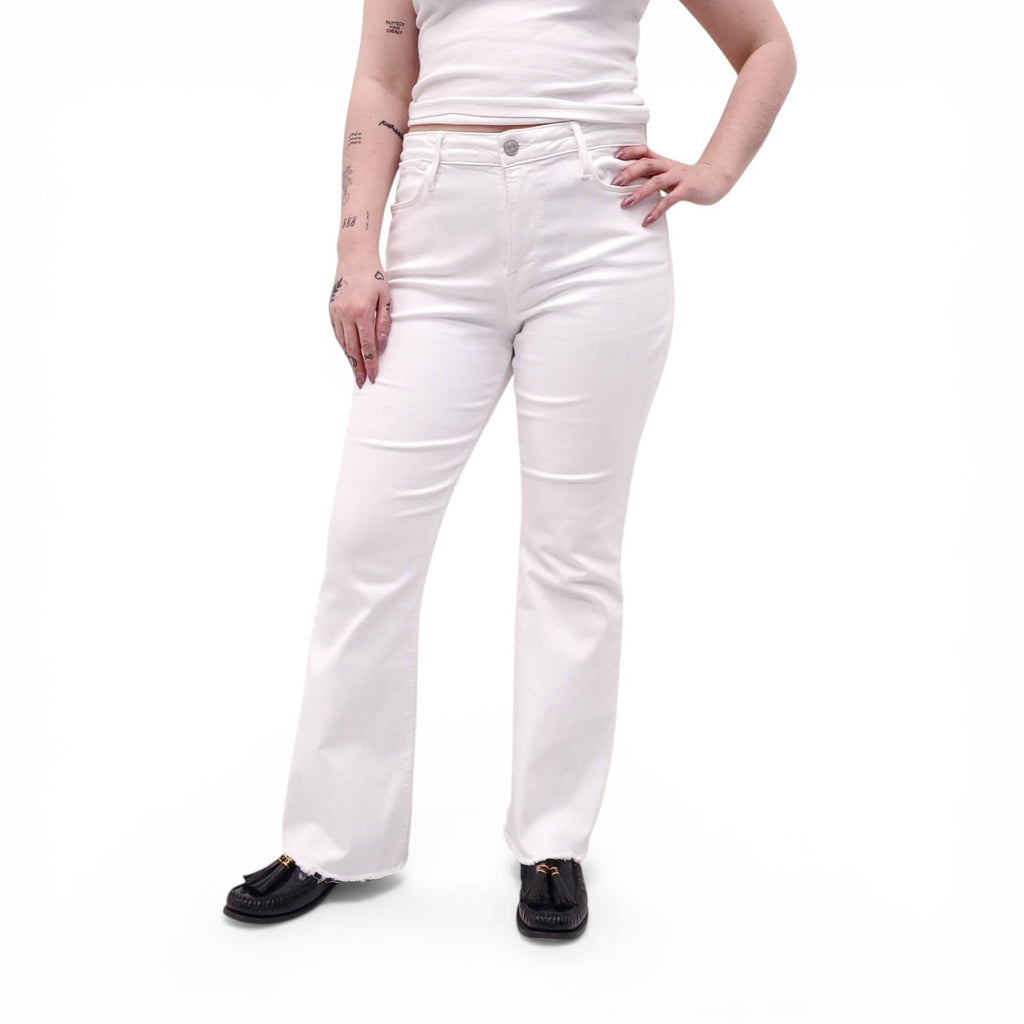 FRAME WHITE 'LE EASY FLARE' JEANS - SIZE 31