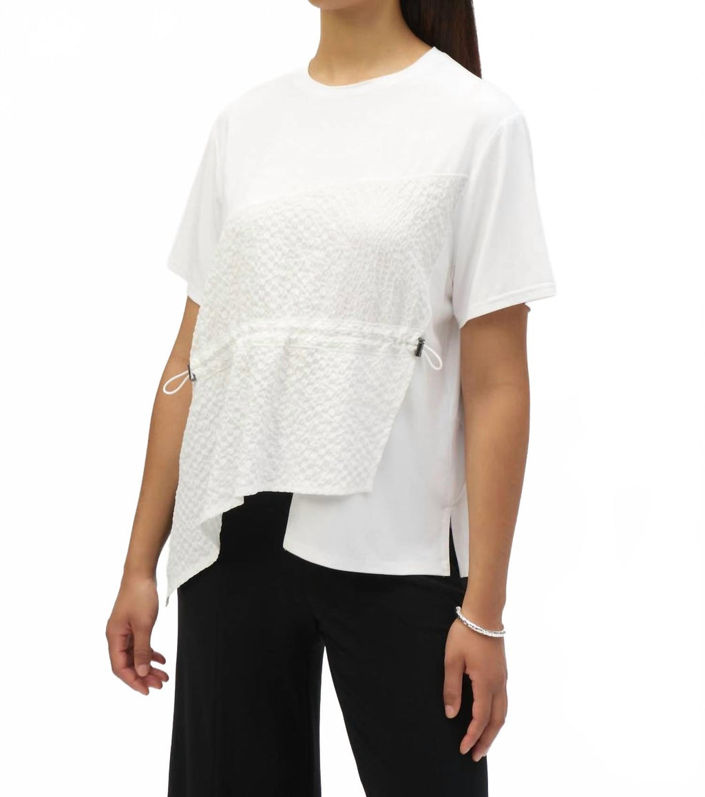 Jersey Bungee Top In White