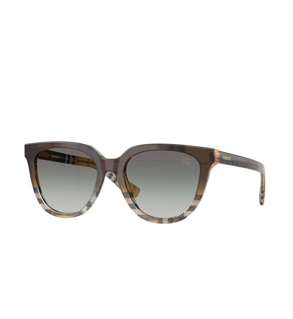 Women's Square Sunglasses In Check Sand