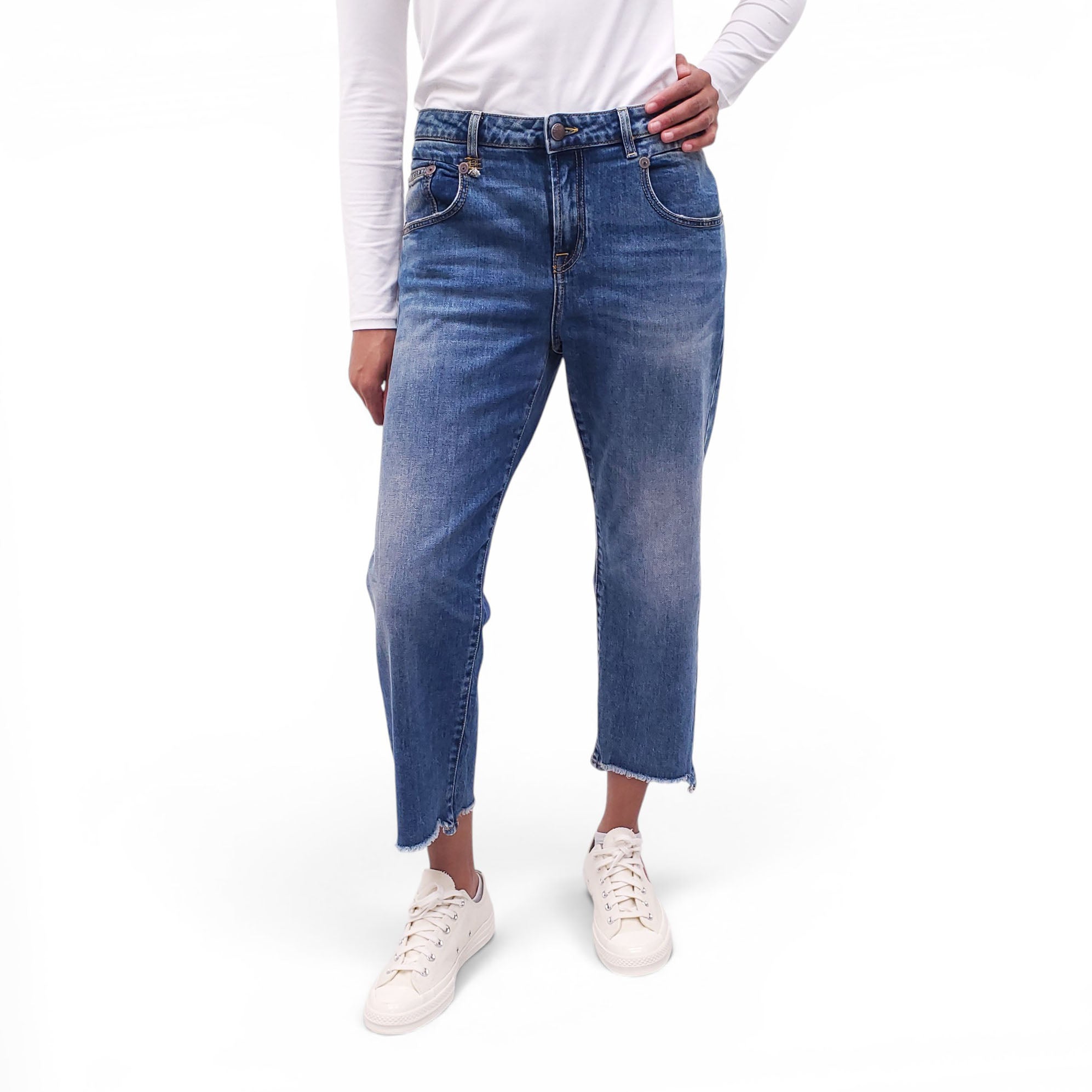 R13 'BOY STRAIGHT' JEANS - SIZE 31