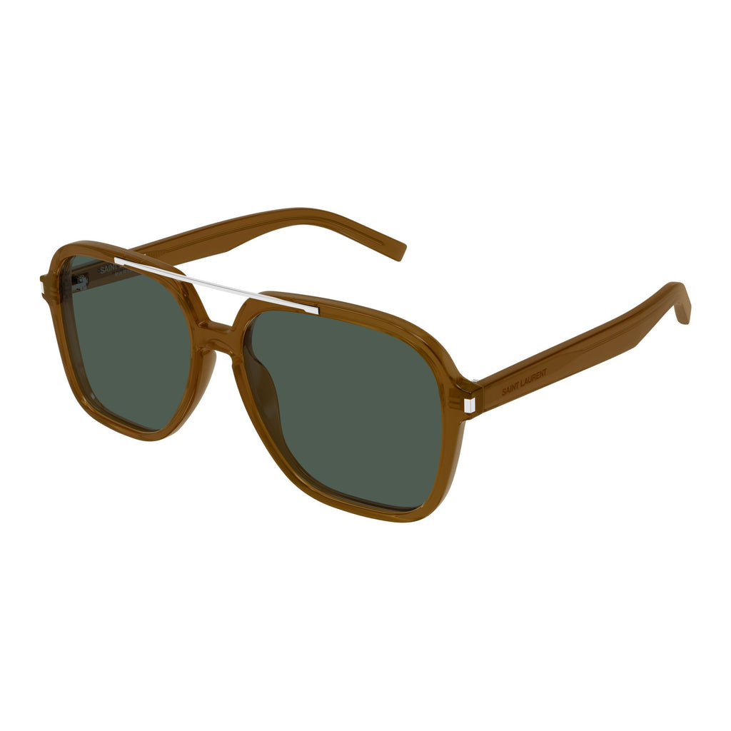 Oversized Square Frame Sunglasses With Silver Accents