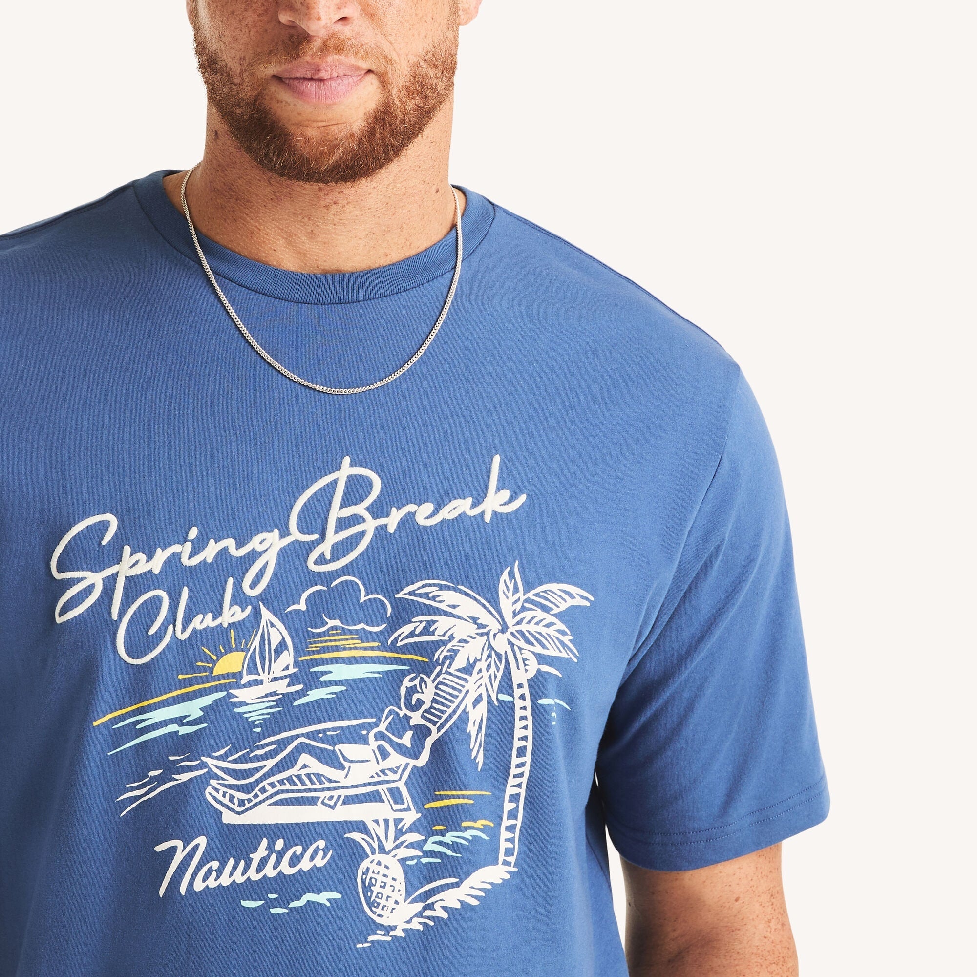 Nautica Big & Tall Spring Break Graphic T-Shirt