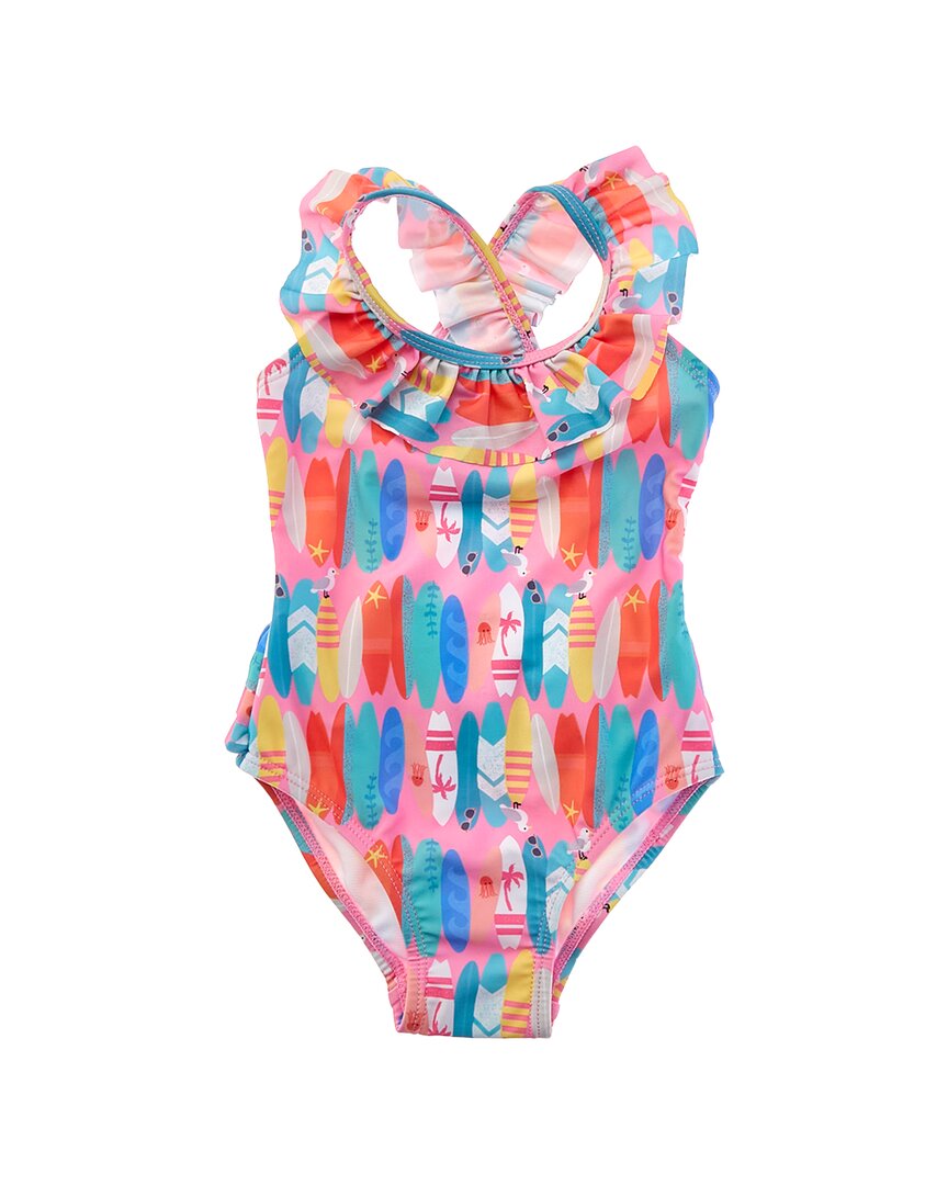 Flap Happy One Piece Pink Beach Boards Swimsuit