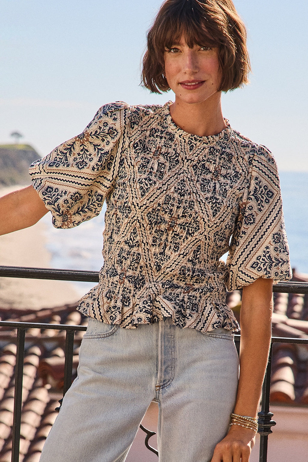 Women's Mina Smocked Blouse