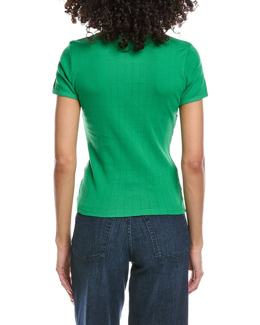 Leset Pointelle Slim Fit T-Shirt