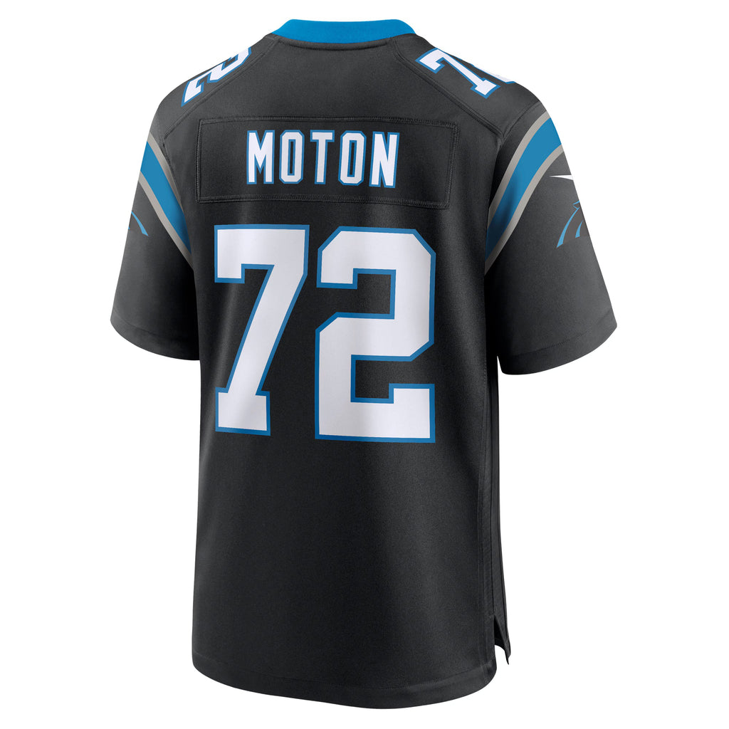 Carolina Panthers Taylor Moton Black Team Game Jersey