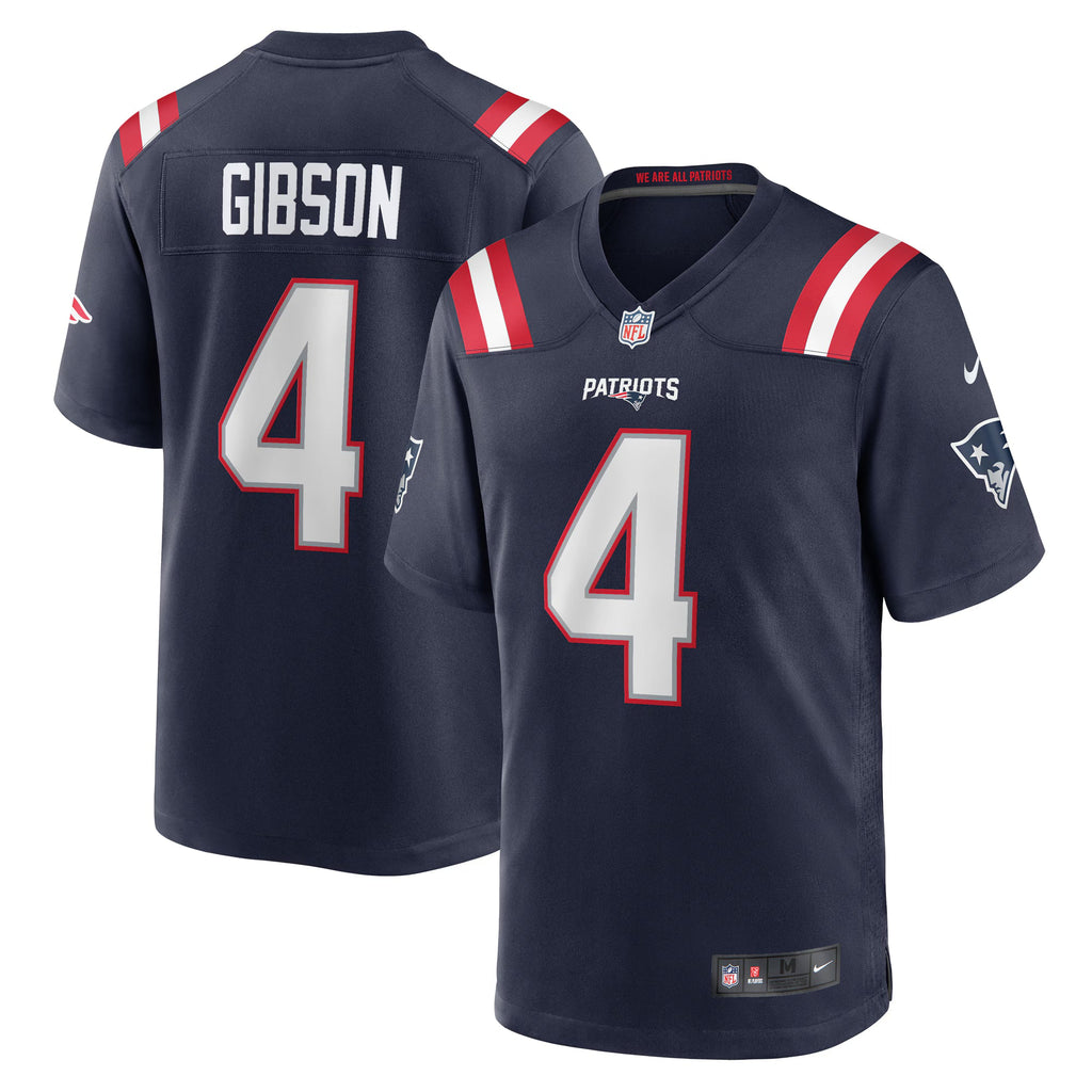 New England Patriots Antonio Gibson Navy Game Jersey