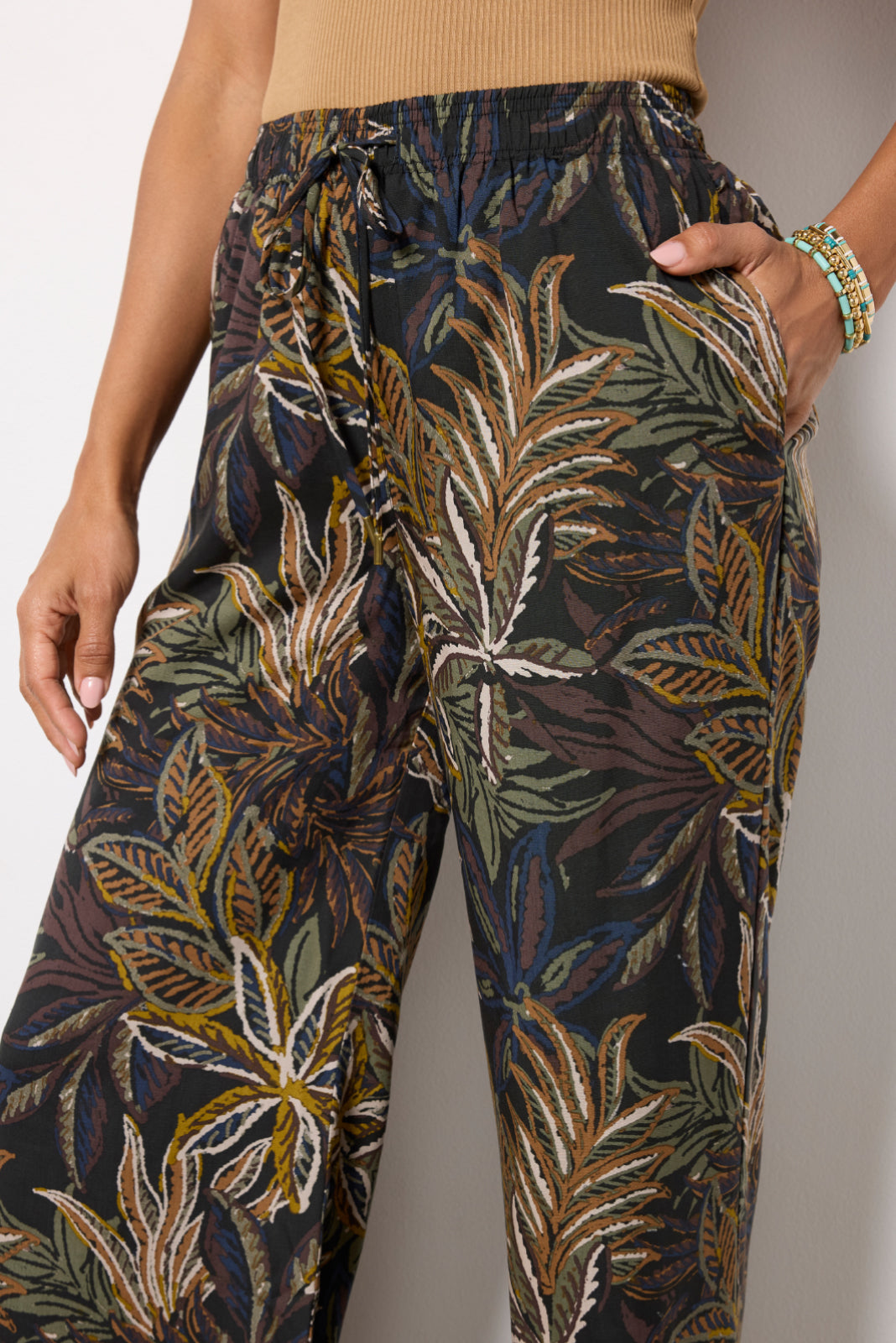 Women's Isla Palm Printed Pants