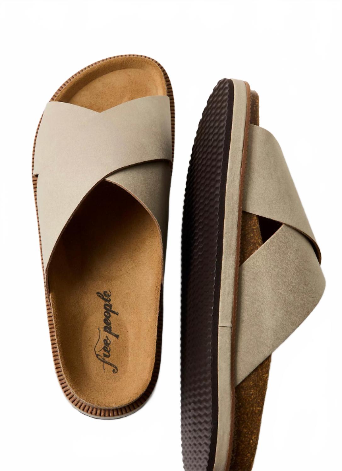 Women's Sidelines Footbed Sandal In Dove Grey