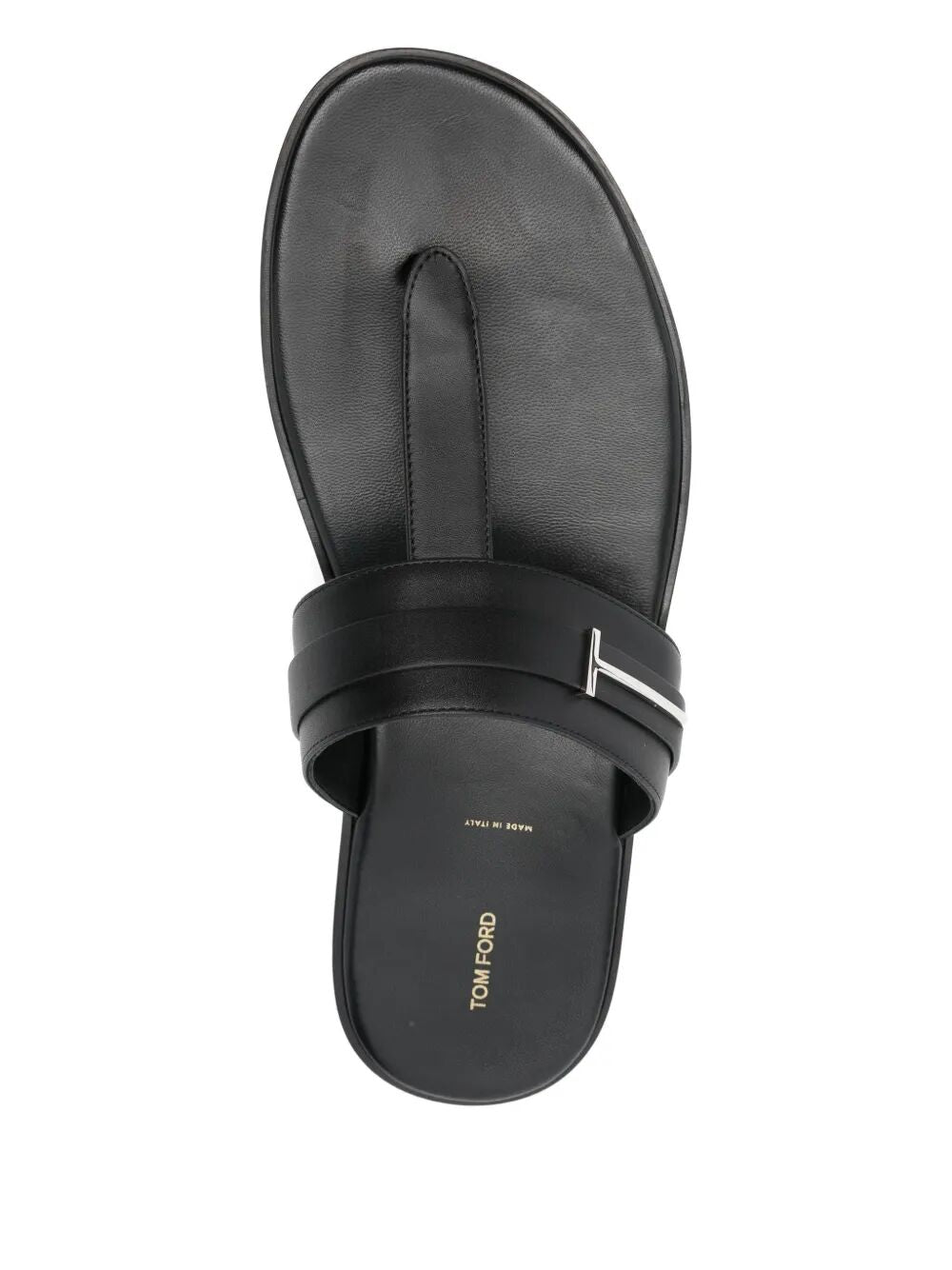 Tom Ford Men Smooth Leather T-Sandals