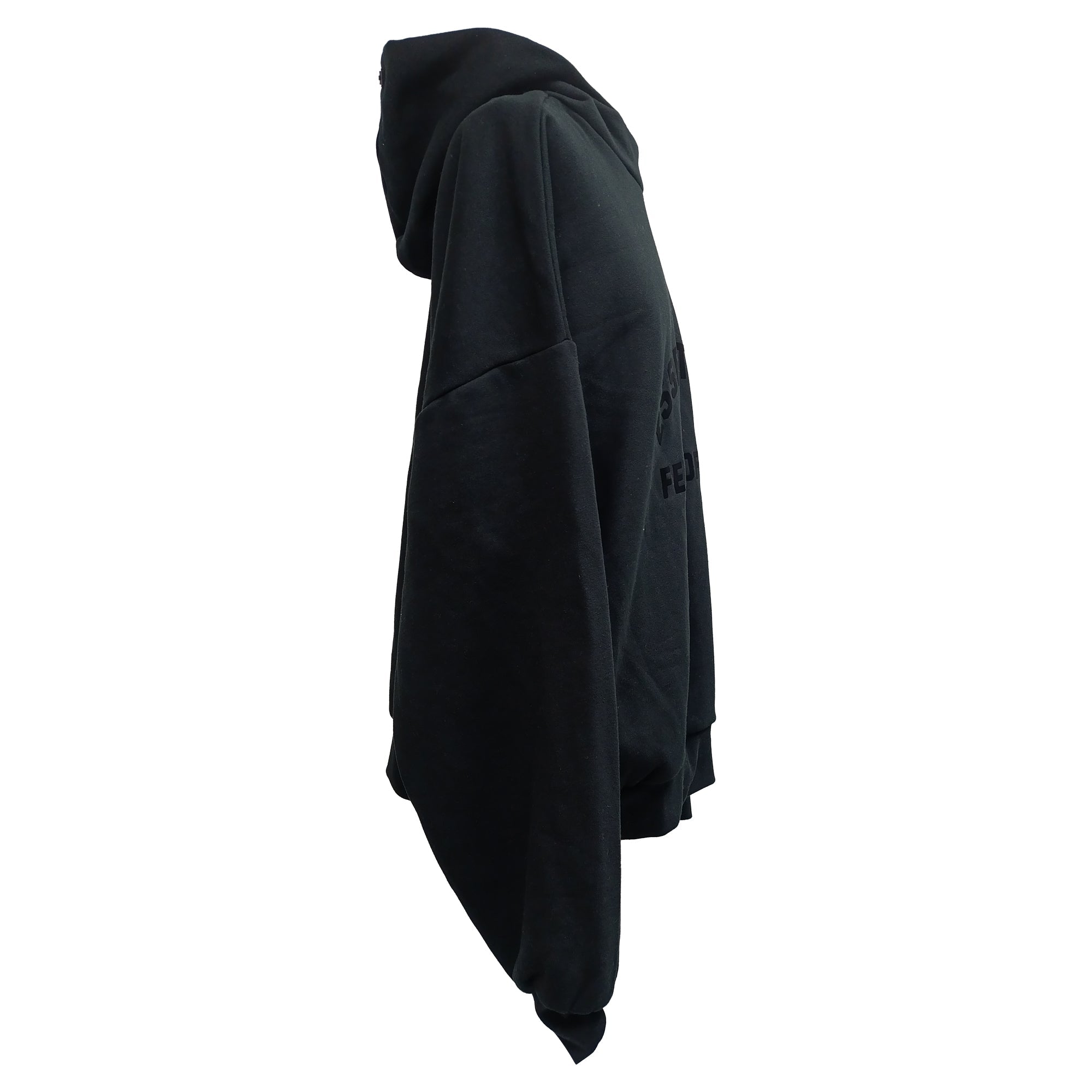 Fear of God Essentials Hoodie in Black Cotton
