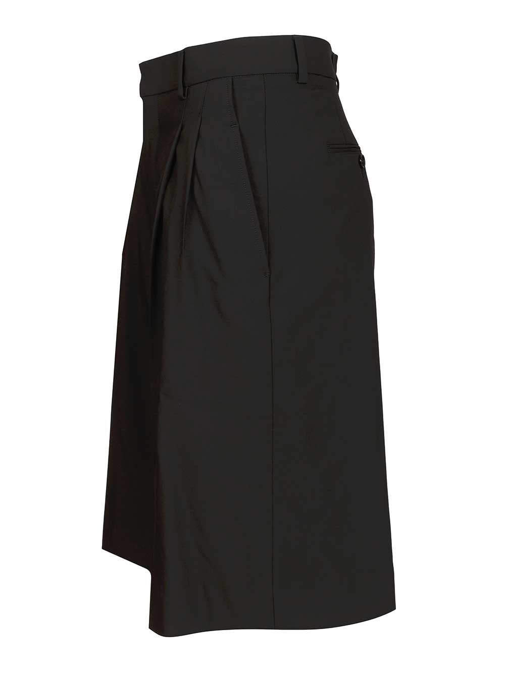 Ami Women Wide-Leg Bermuda Shorts