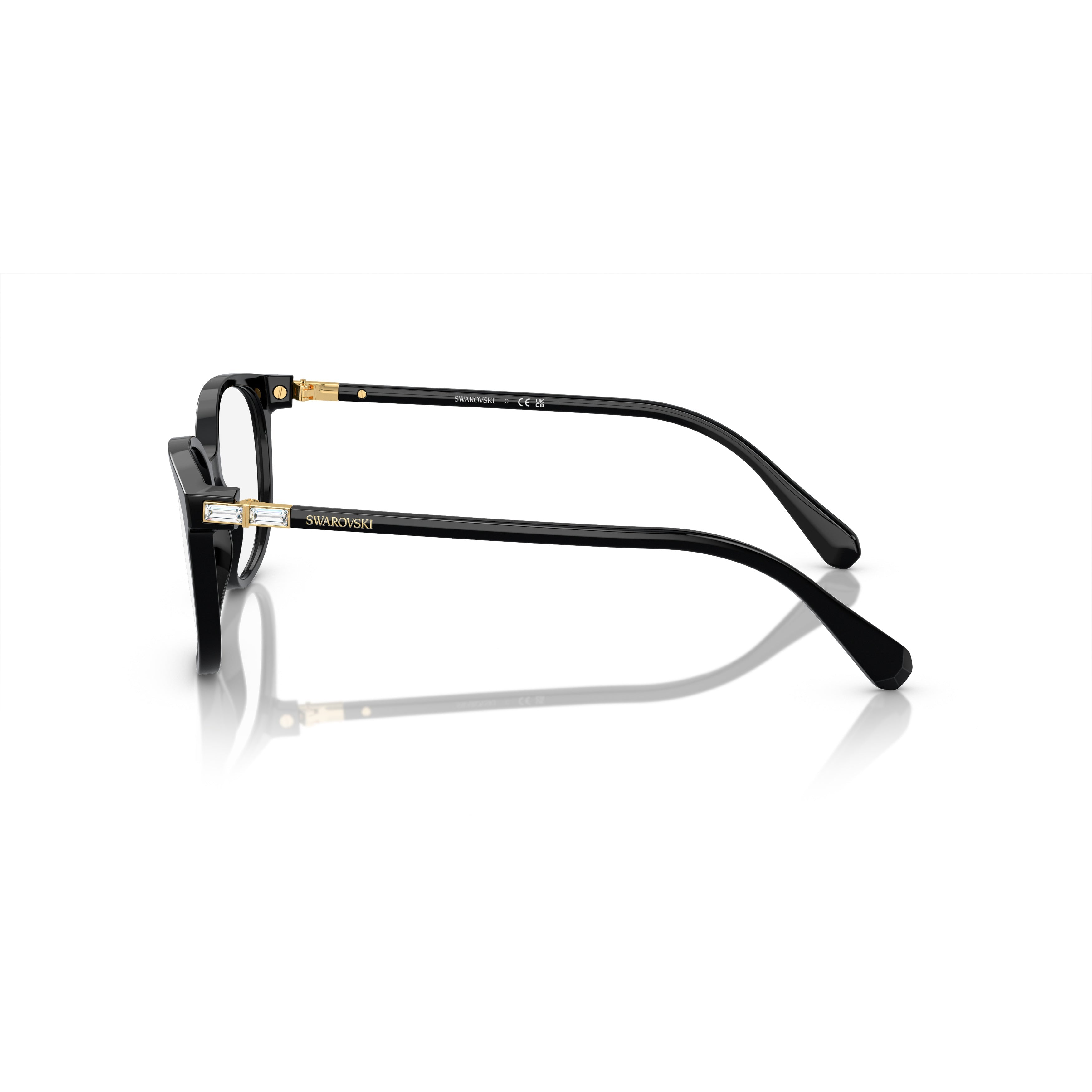 0Sk2002 Square Frame Eyeglasses with Gold Accents