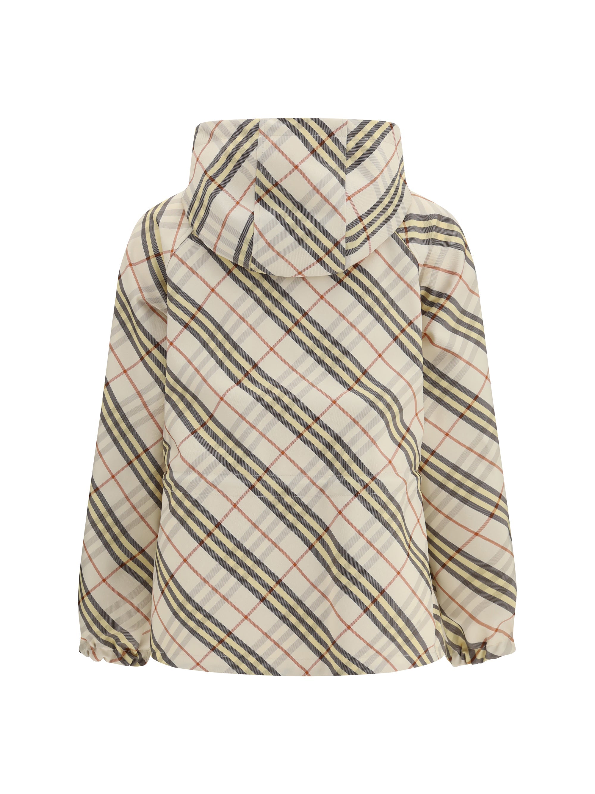 Burberry Women Reversible Check Hooded Jacket
